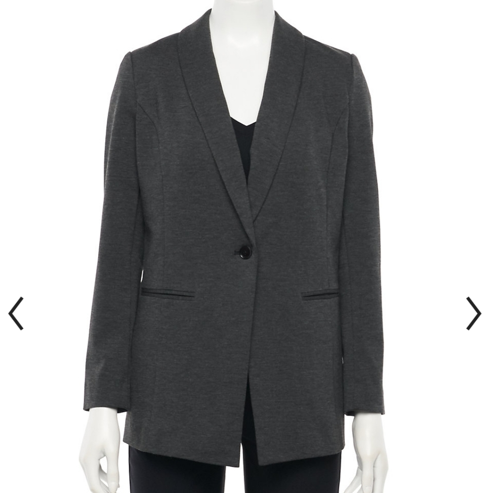 Women blazer size M new with tag dark grey